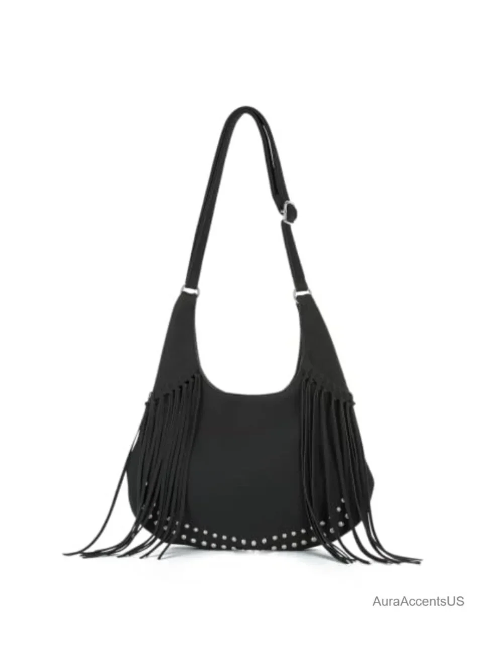 Emprier Fringe Hobo Bag for Women Vintage Suede Western Crossbody Purse Boho